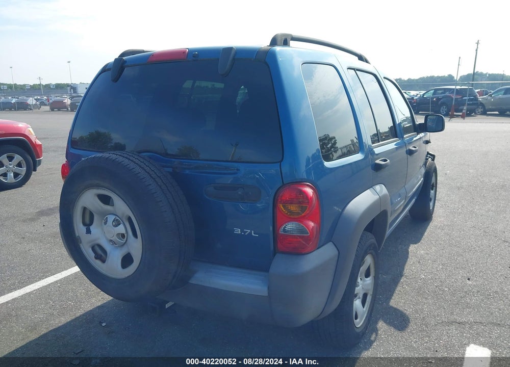 2004 JEEP LIBERTY SPORT VIN: 1J4GL48KX4W141285