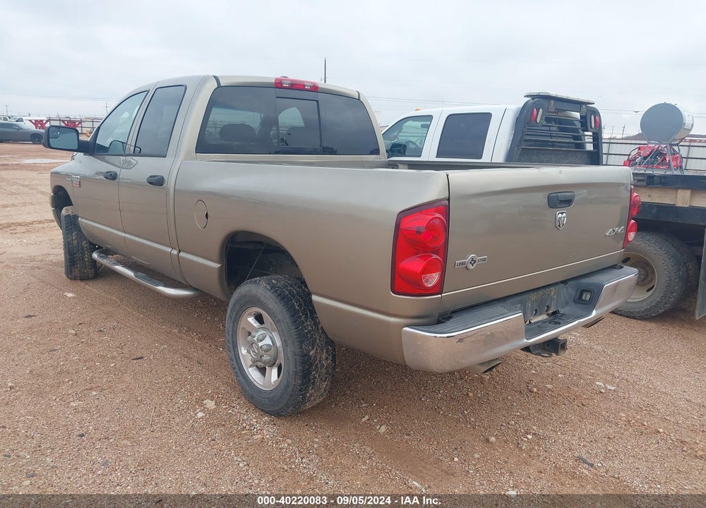 2008 DODGE RAM 2500 SLT/POWER WAGON VIN: 3D7KS28D68G239555