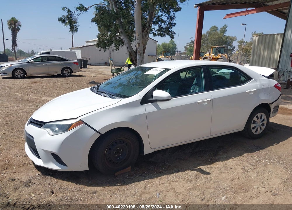 2016 TOYOTA COROLLA L VIN: 5YFBURHE3GP505029