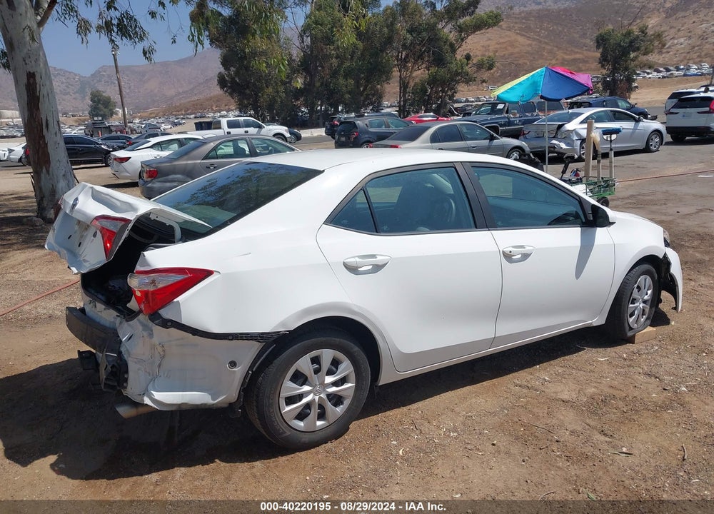 2016 TOYOTA COROLLA L VIN: 5YFBURHE3GP505029