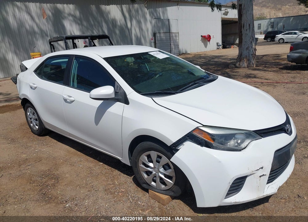 2016 TOYOTA COROLLA L VIN: 5YFBURHE3GP505029