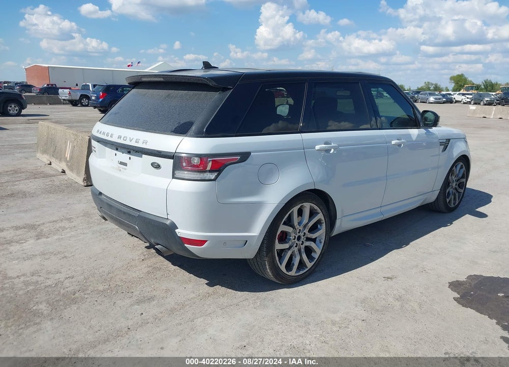 2016 LAND ROVER RANGE ROVER SPORT 5.0L V8 SUPERCHARGED AUTOBIOGRAPHY VIN: SALWV2EF3GA560872
