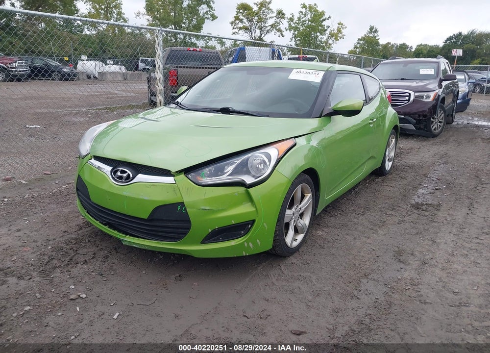 2012 HYUNDAI VELOSTER BASE W/BLACK VIN: KMHTC6ADXCU051295