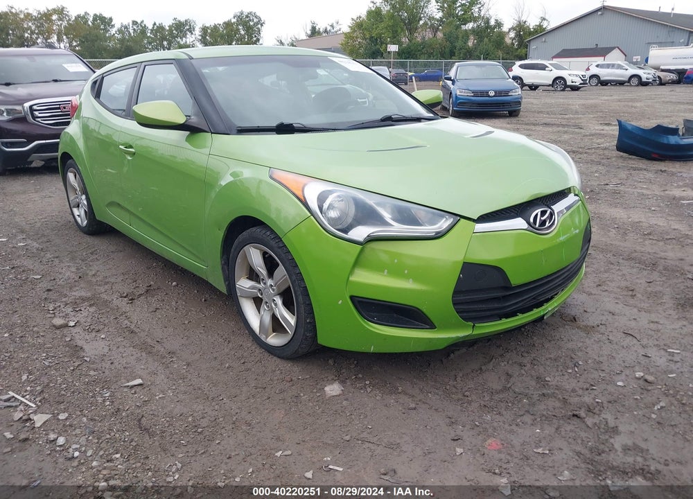 2012 HYUNDAI VELOSTER BASE W/BLACK VIN: KMHTC6ADXCU051295
