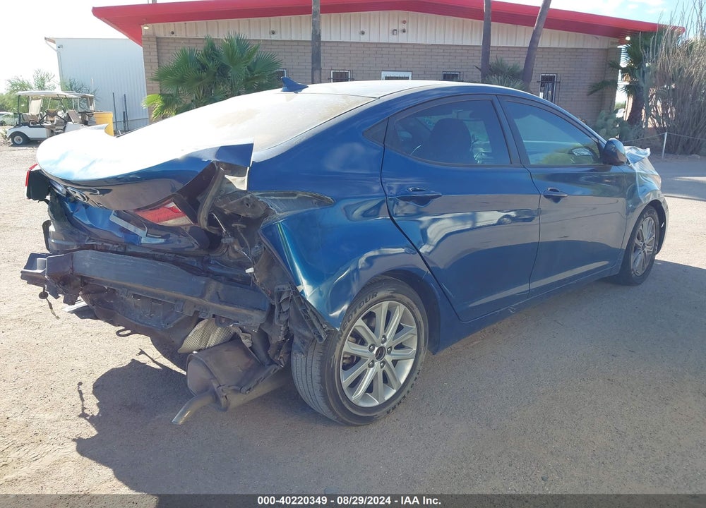 2016 HYUNDAI ELANTRA SE VIN: KMHDH4AE4GU481462