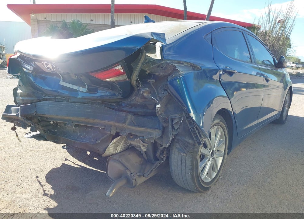 2016 HYUNDAI ELANTRA SE VIN: KMHDH4AE4GU481462