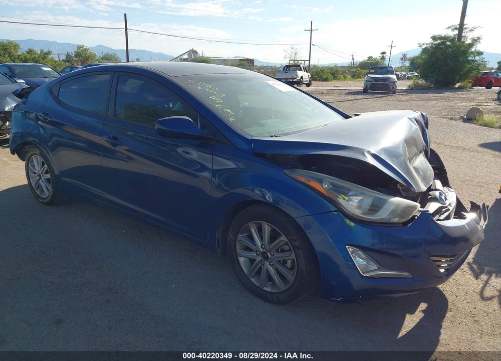 2016 HYUNDAI ELANTRA SE VIN: KMHDH4AE4GU481462
