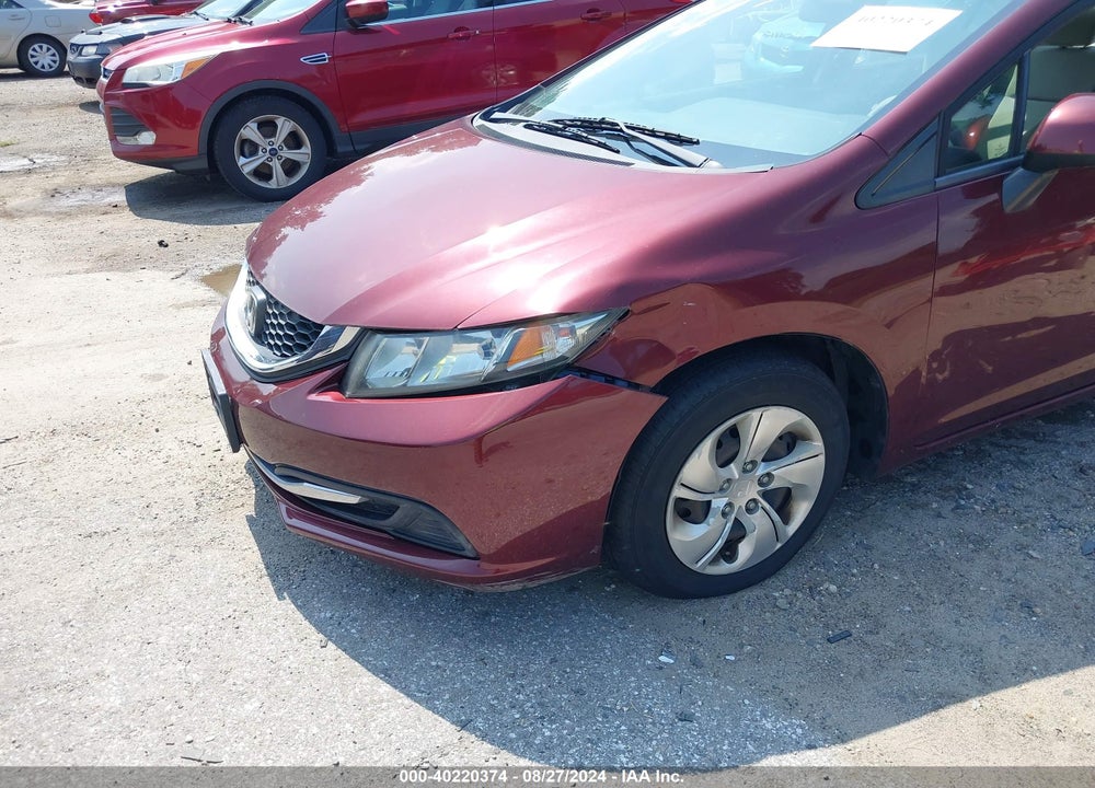 2013 HONDA CIVIC LX VIN: 2HGFB2F51DH591459