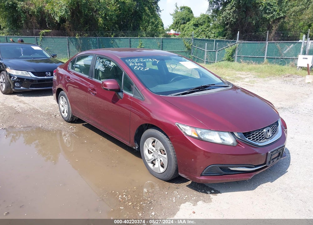 2013 HONDA CIVIC LX VIN: 2HGFB2F51DH591459