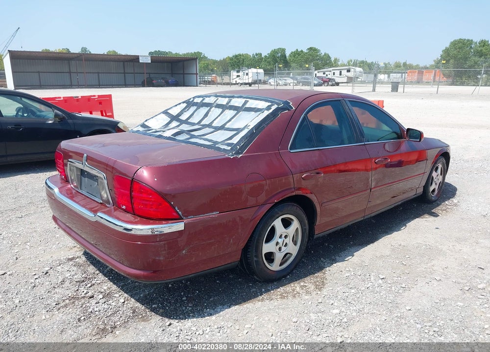 2000 LINCOLN LS V8 AUTO VIN: 1LNHM87A0YY835593