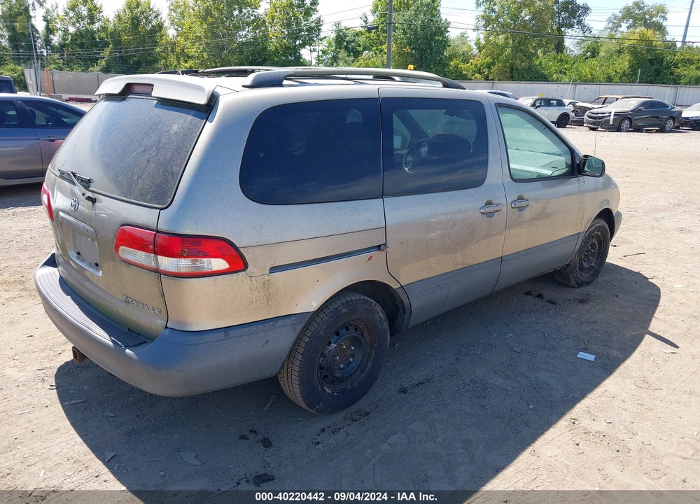 2001 TOYOTA SIENNA VIN: 4T3ZF13C31U390137