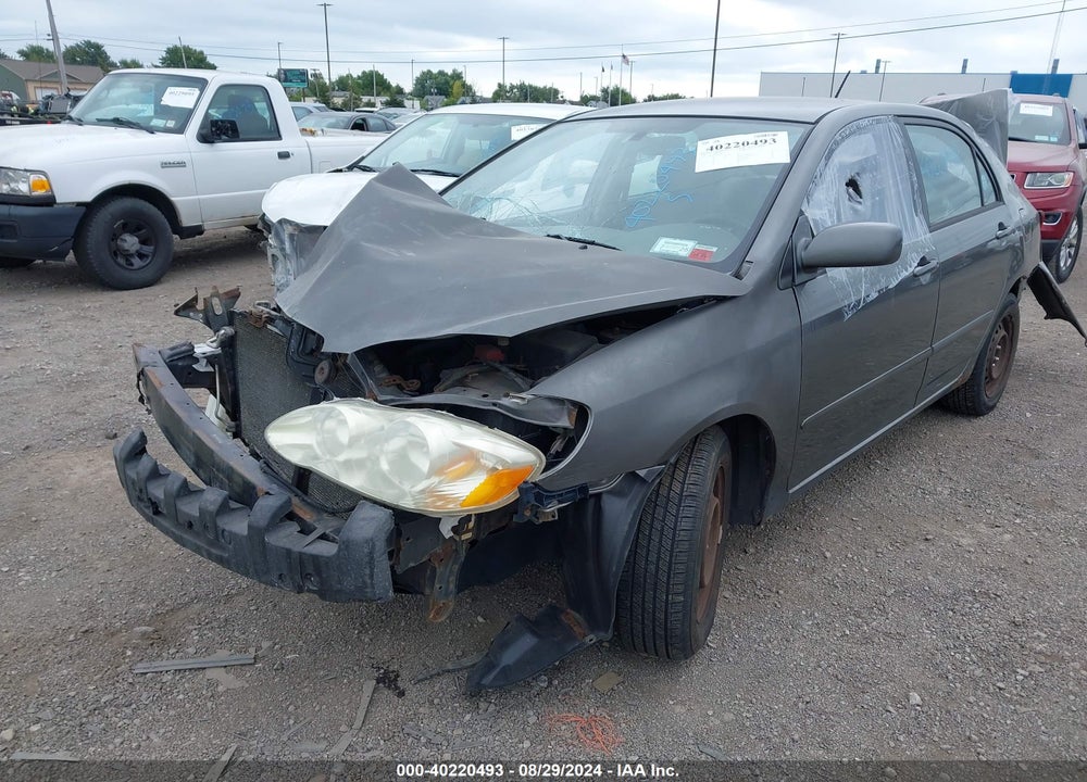 2008 TOYOTA COROLLA LE VIN: 2T1BR32E88C876955