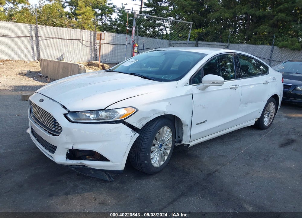 2013 FORD FUSION HYBRID SE VIN: 3FA6P0LU1DR298459