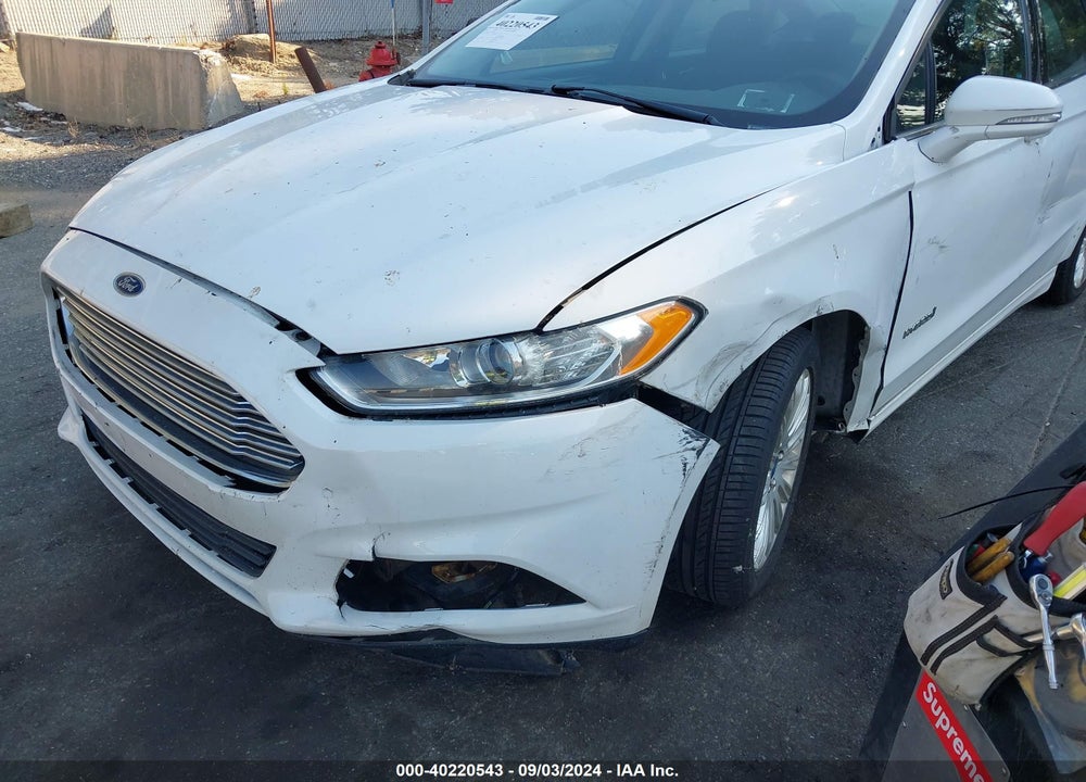 2013 FORD FUSION HYBRID SE VIN: 3FA6P0LU1DR298459