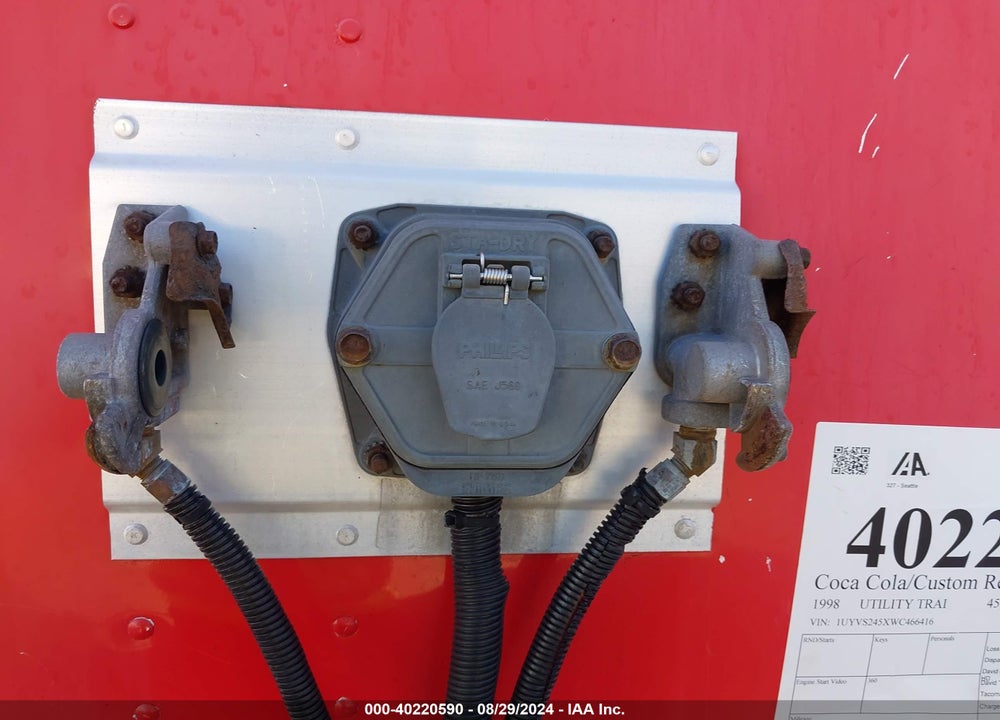1998 UTILITY TRAILER MFG TRAILER VIN: 1UYVS245XWC466416