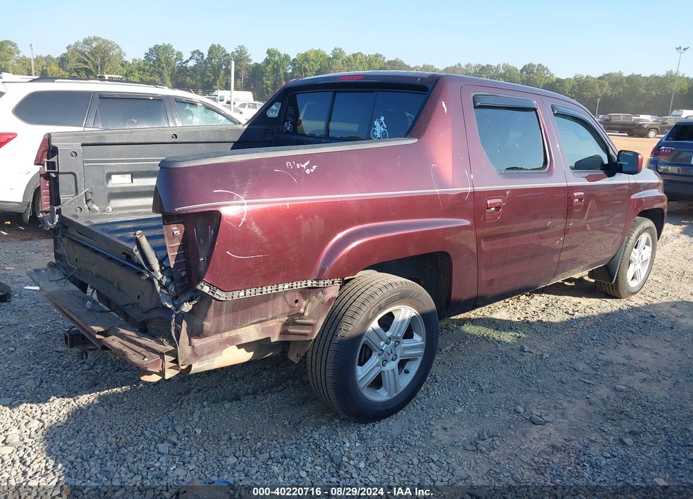 2008 HONDA RIDGELINE RTL VIN: 2HJYK16538H519584