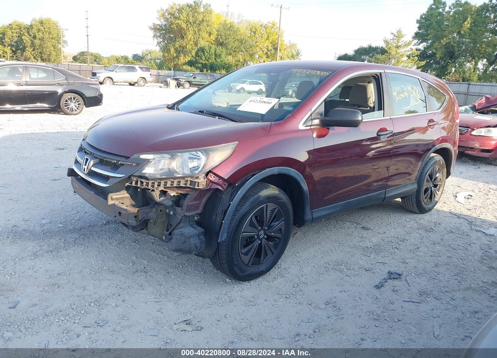2013 HONDA CR-V LX VIN: 5J6RM4H38DL048233