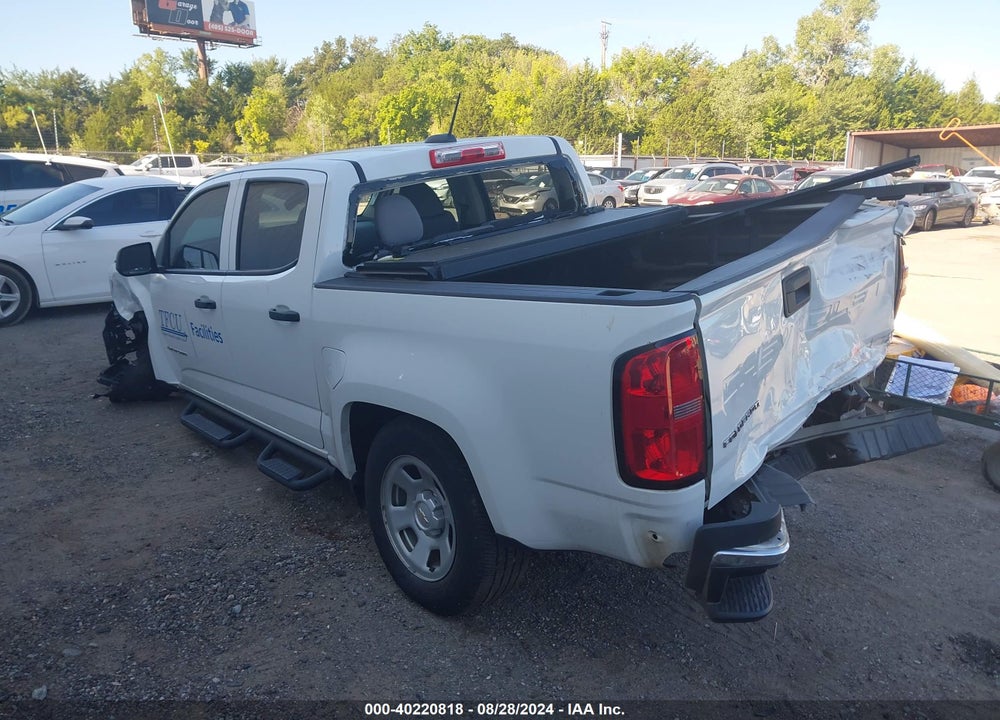 2022 CHEVROLET COLORADO 2WD SHORT BOX WT VIN: 1GCGSBEA0N1333015