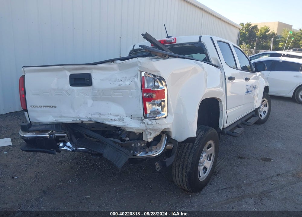 2022 CHEVROLET COLORADO 2WD SHORT BOX WT VIN: 1GCGSBEA0N1333015