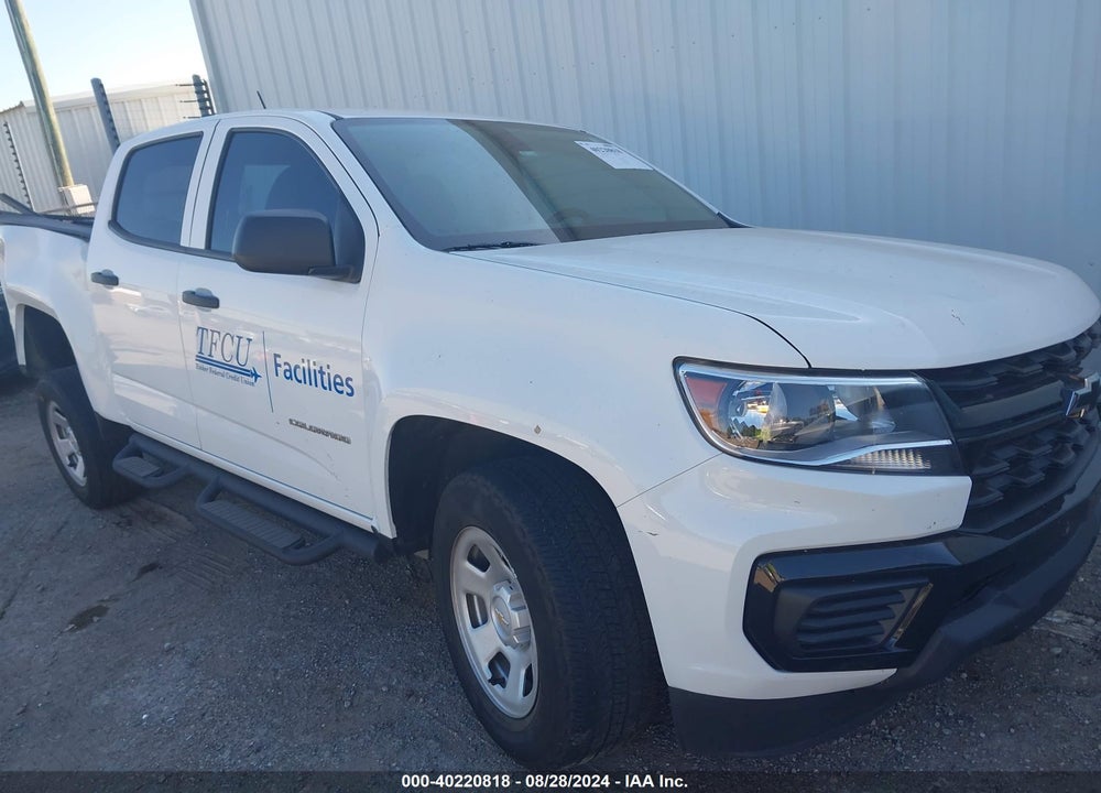 2022 CHEVROLET COLORADO 2WD SHORT BOX WT VIN: 1GCGSBEA0N1333015