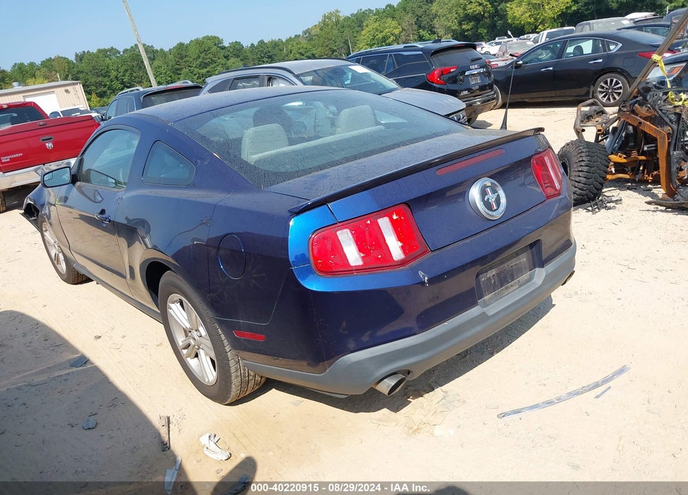 2012 FORD MUSTANG V6 VIN: 1ZVBP8AM5C5241433