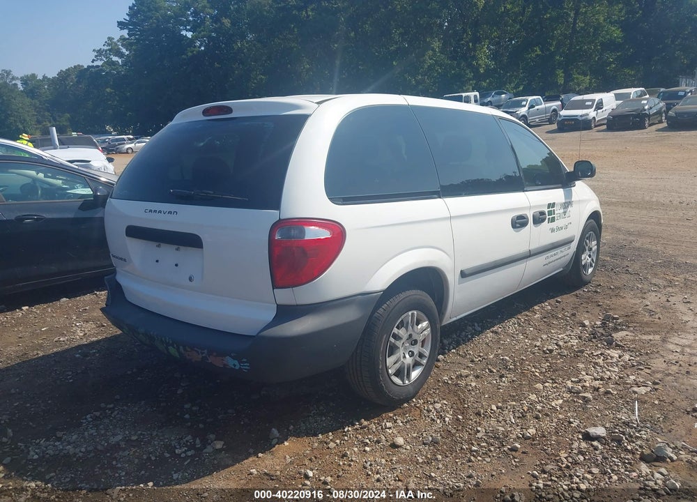 2006 DODGE CARAVAN SE VIN: 1D8GP25R46B648842