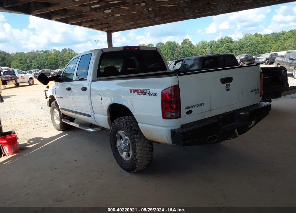 2006 DODGE RAM 2500 SLT/TRX4 OFF ROAD/SPORT/POWER WAGON VIN: 3D7KS28C86G268897