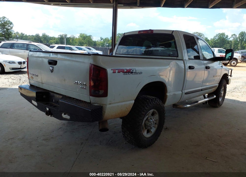 2006 DODGE RAM 2500 SLT/TRX4 OFF ROAD/SPORT/POWER WAGON VIN: 3D7KS28C86G268897