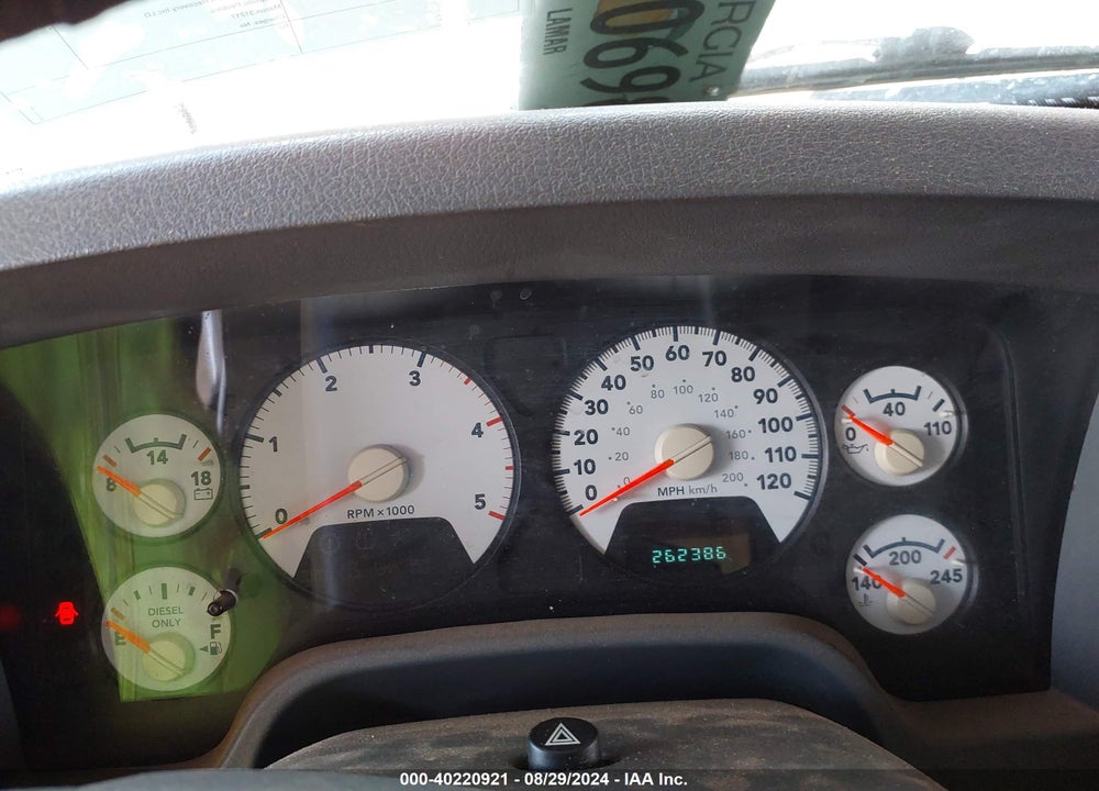 2006 DODGE RAM 2500 SLT/TRX4 OFF ROAD/SPORT/POWER WAGON VIN: 3D7KS28C86G268897