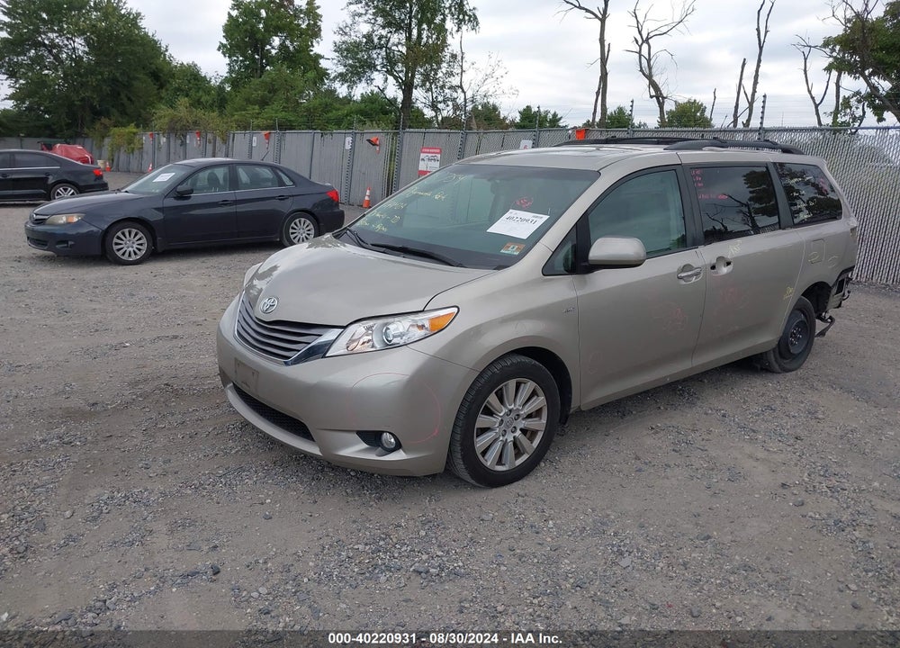 2017 TOYOTA SIENNA XLE PREMIUM 7 PASSENGER VIN: 5TDDZ3DC6HS180753