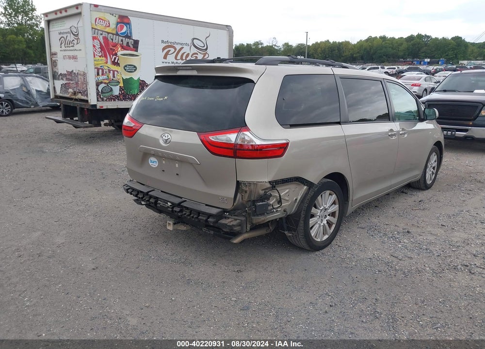 2017 TOYOTA SIENNA XLE PREMIUM 7 PASSENGER VIN: 5TDDZ3DC6HS180753