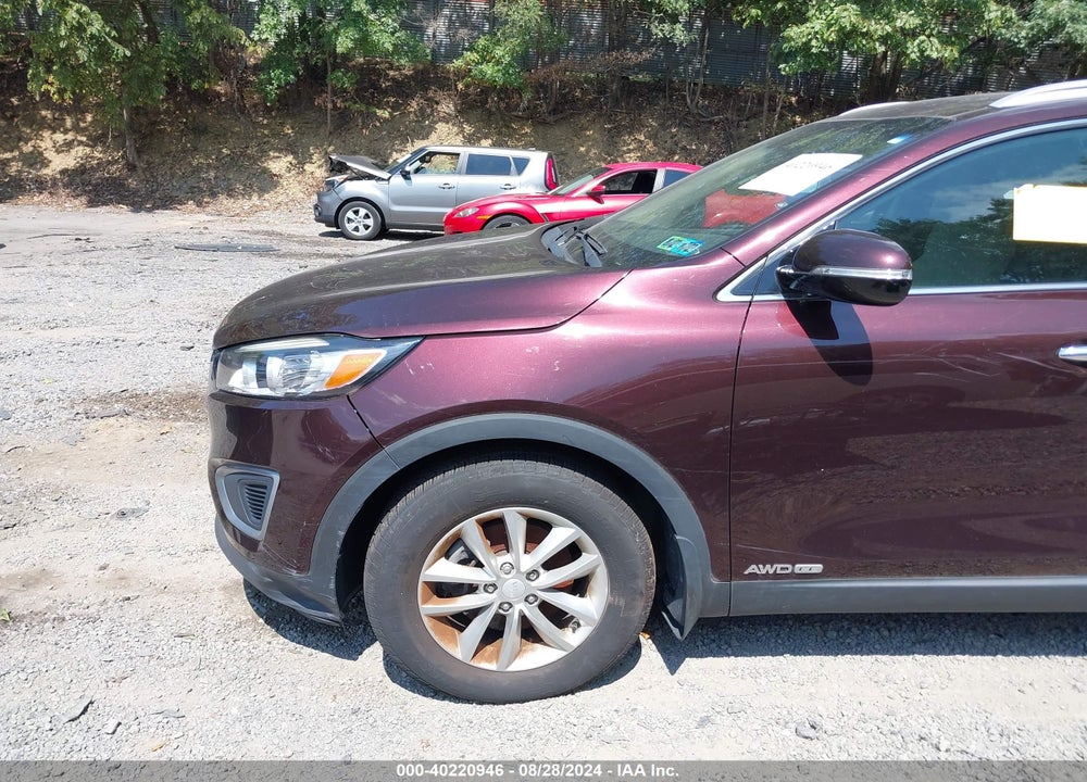 2016 KIA SORENTO 3.3L LX VIN: 5XYPGDA56GG073700