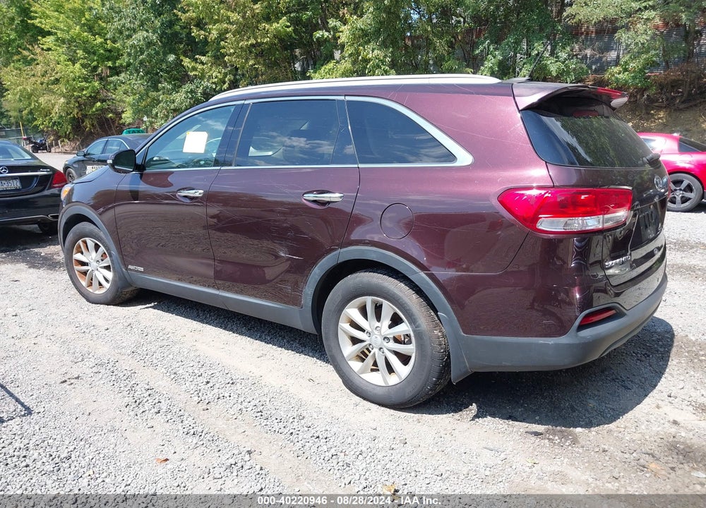 2016 KIA SORENTO 3.3L LX VIN: 5XYPGDA56GG073700