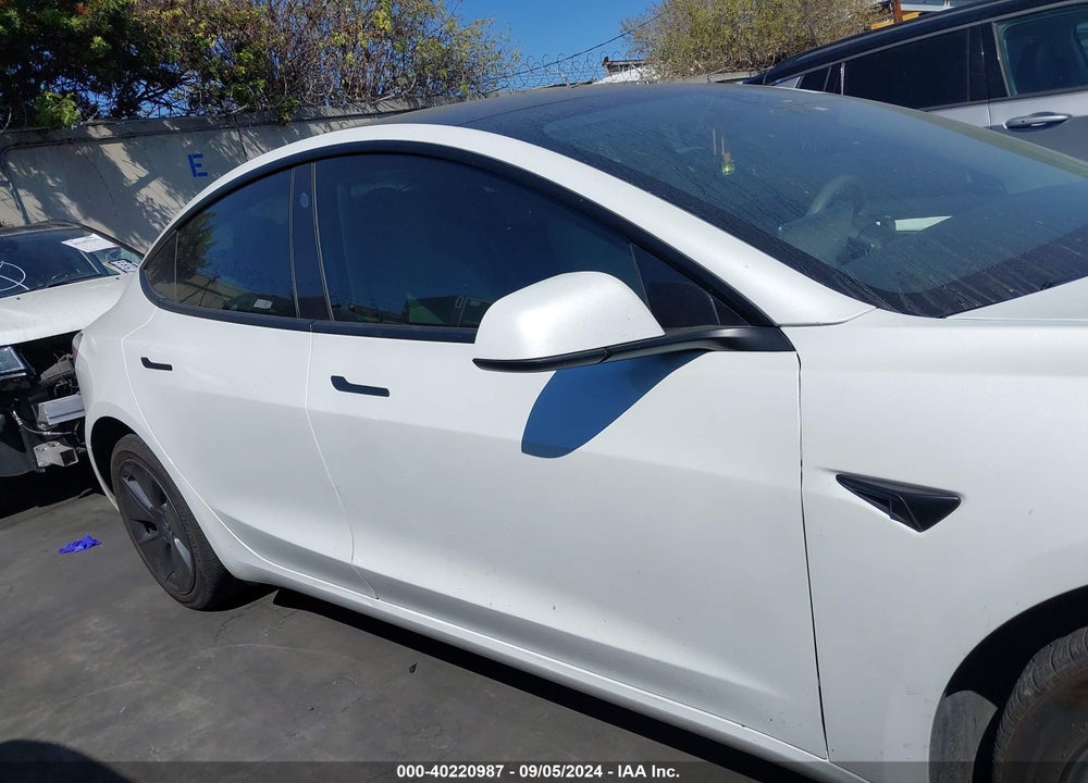 2022 TESLA MODEL 3 REAR-WHEEL DRIVE VIN: 5YJ3E1EA8NF331438
