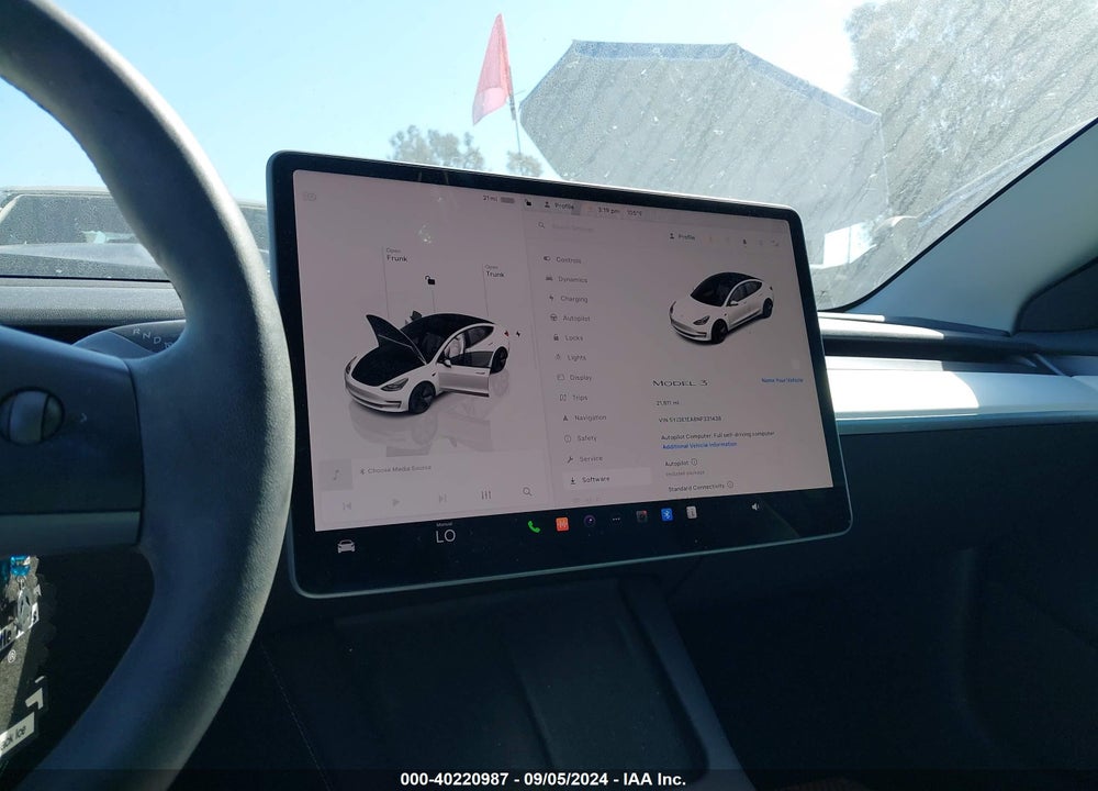 2022 TESLA MODEL 3 REAR-WHEEL DRIVE VIN: 5YJ3E1EA8NF331438