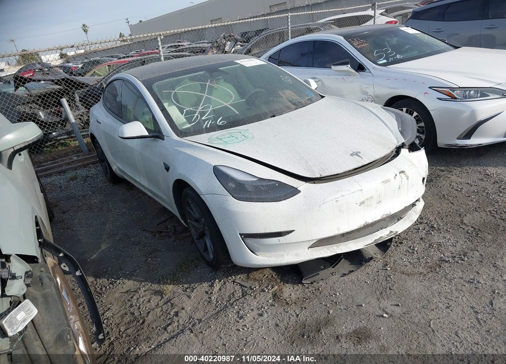 2022 TESLA MODEL 3 REAR-WHEEL DRIVE VIN: 5YJ3E1EA8NF331438