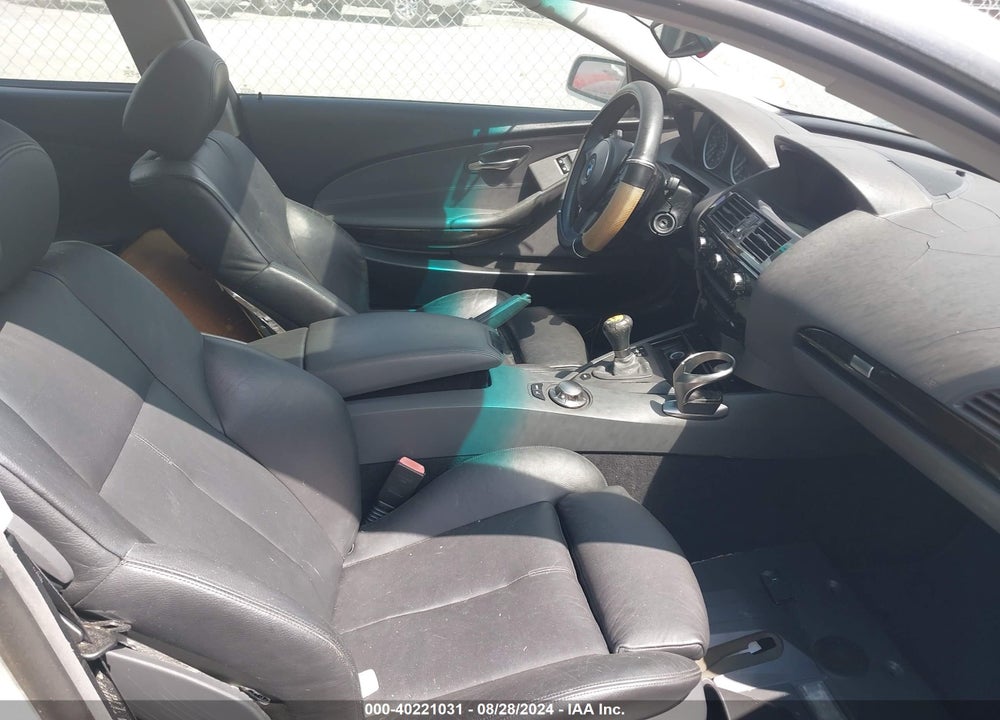 2005 BMW 645CI VIN: WBAEH73465B215929