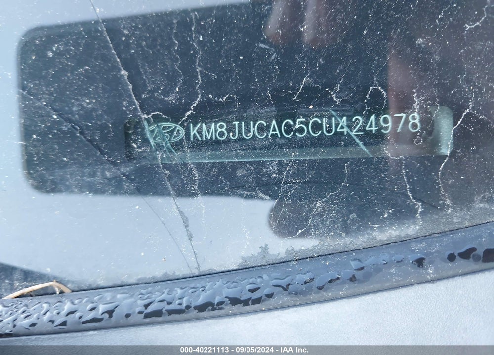 2012 HYUNDAI TUCSON LIMITED VIN: KM8JUCAC5CU424978