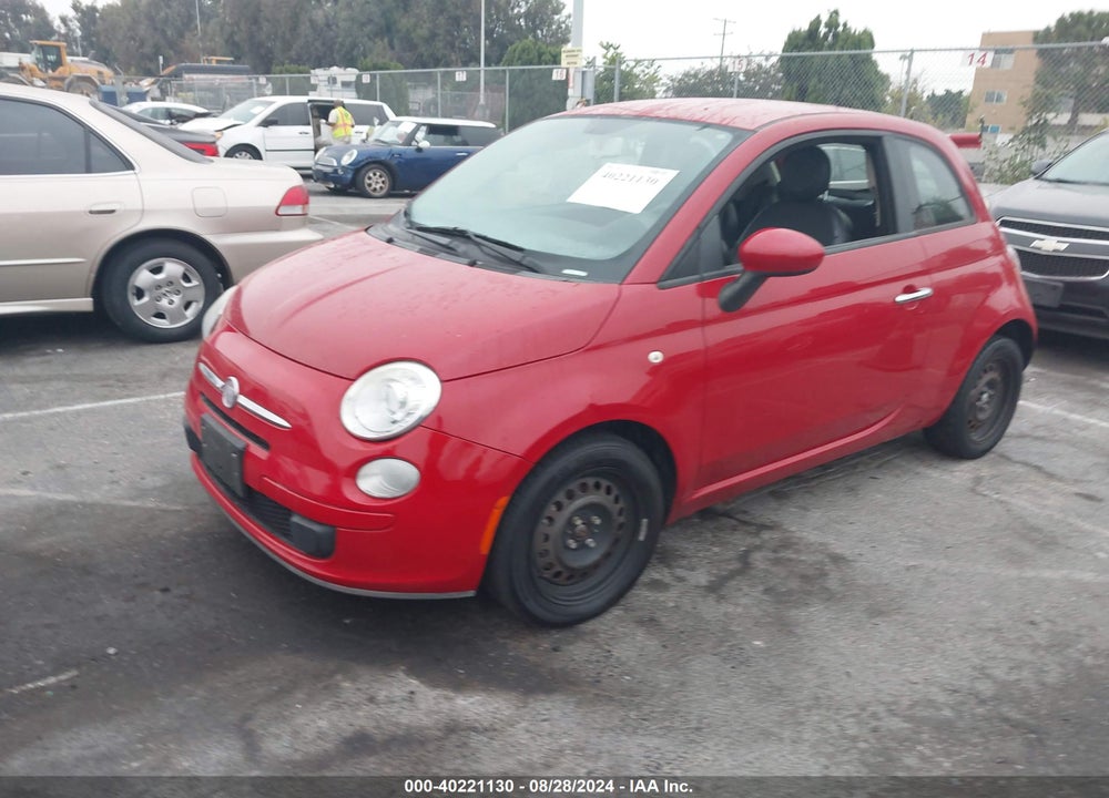 2012 FIAT 500 POP VIN: 3C3CFFAR2CT383124