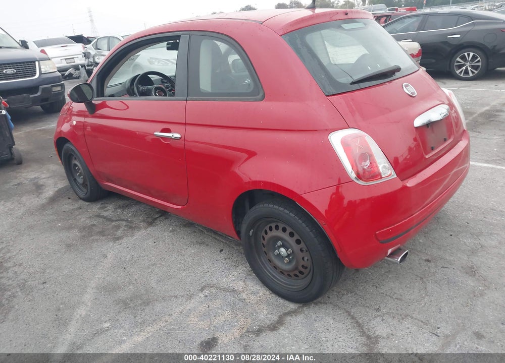 2012 FIAT 500 POP VIN: 3C3CFFAR2CT383124