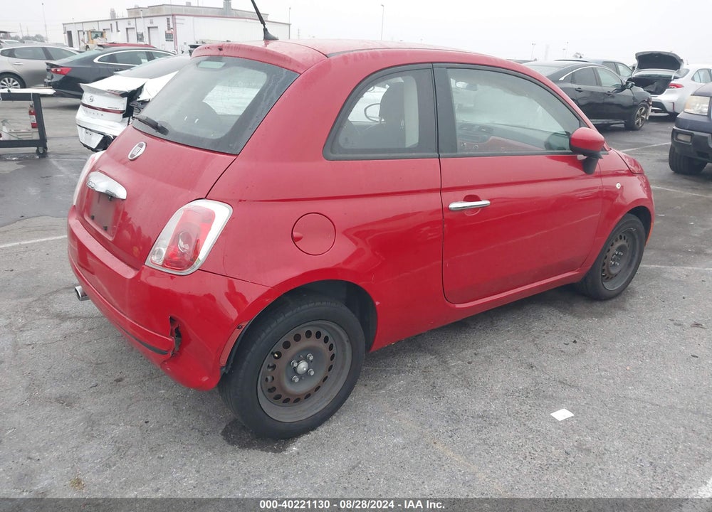 2012 FIAT 500 POP VIN: 3C3CFFAR2CT383124