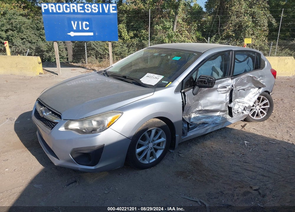 2012 SUBARU IMPREZA 2.0I VIN: JF1GPAA69CH206447