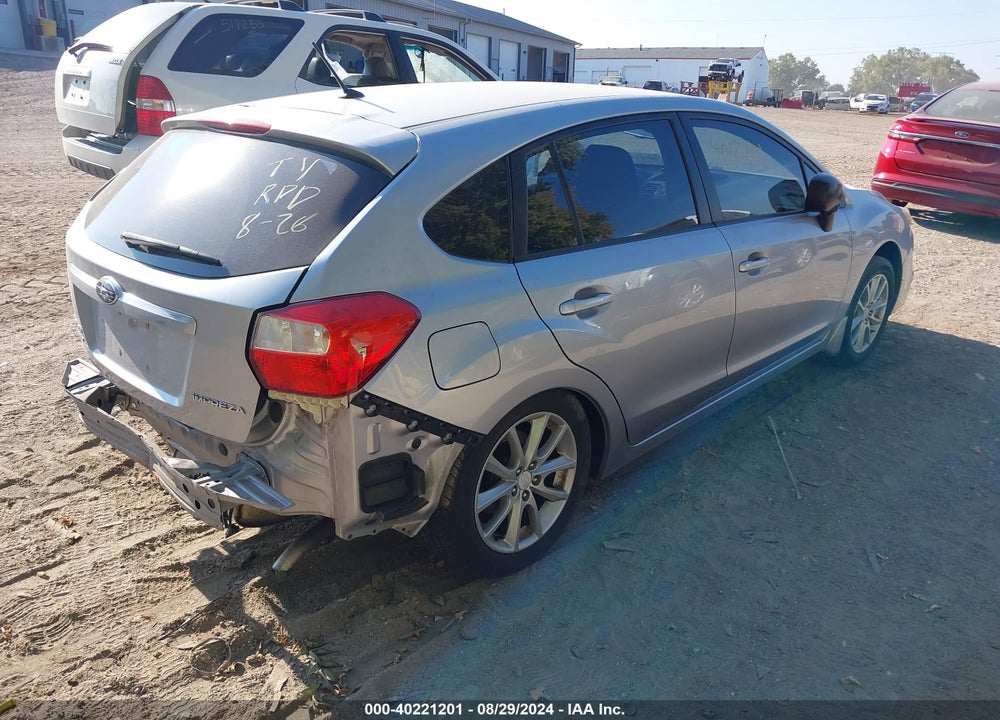 2012 SUBARU IMPREZA 2.0I VIN: JF1GPAA69CH206447
