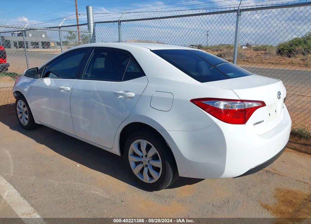 2016 TOYOTA COROLLA LE VIN: 5YFBURHE9GP558186