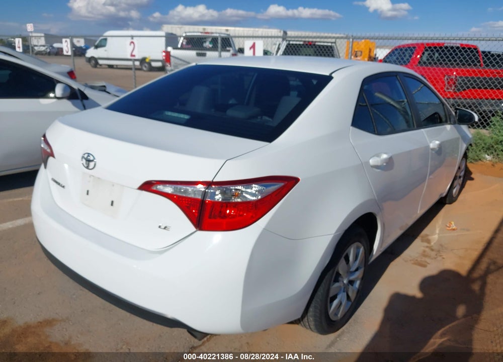 2016 TOYOTA COROLLA LE VIN: 5YFBURHE9GP558186