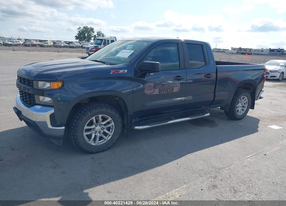2020 CHEVROLET SILVERADO 1500 4WD DOUBLE CAB STANDARD BED WT VIN: 1GCRYAEFXLZ195916