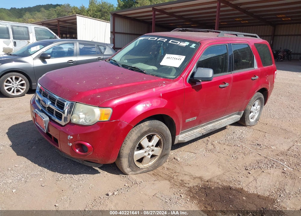 2008 FORD ESCAPE XLS/XLS MANUAL VIN: 1FMCU02Z98KC33139