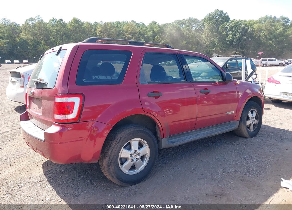 2008 FORD ESCAPE XLS/XLS MANUAL VIN: 1FMCU02Z98KC33139