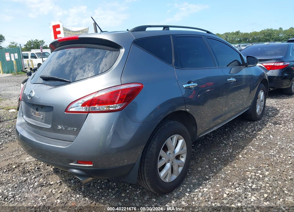 2014 NISSAN MURANO SV VIN: JN8AZ1MW1EW526595