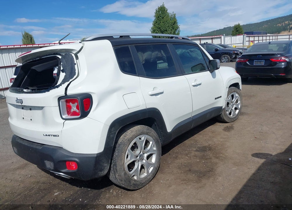 2016 JEEP RENEGADE LIMITED VIN: ZACCJADT4GPE12897